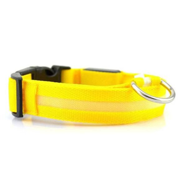 LED Halsband für Hunde (gelb)